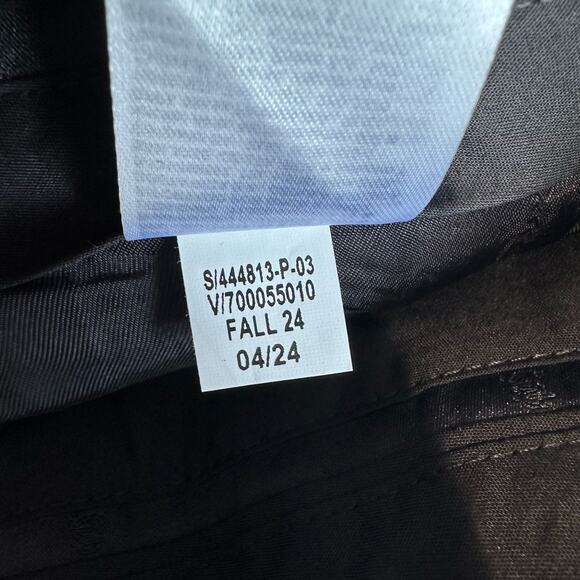 Banana Republic Siena Straight Italian Wool Blend Pant Black 10 Petite - Picture 9 of 12